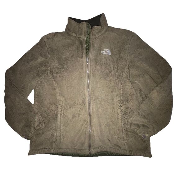 The North Face Women's Green Osito Jacket Size XL Fuzzy Fleece Full Zip - Picture 5 of 9